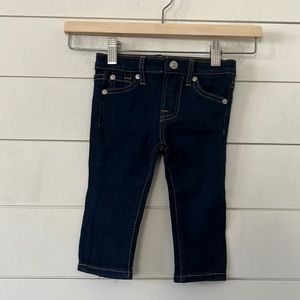 7 For All Mankind Baby Size 12 Month Jeans Dark Wash Denin Skinny NWOT